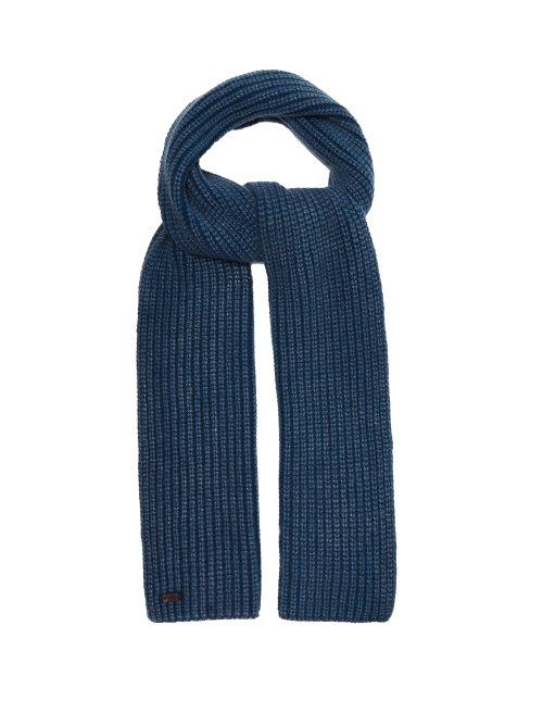 Matchesfashion.com Iris Von Arnim - Colin Ribbed Knit Cashmere Scarf - Mens - Blue
