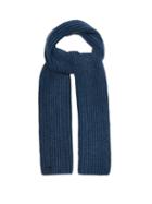 Matchesfashion.com Iris Von Arnim - Colin Ribbed Knit Cashmere Scarf - Mens - Blue