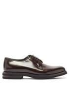 Matchesfashion.com Brunello Cucinelli - Leather Derby Shoes - Mens - Dark Brown