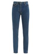 Matchesfashion.com The Row - Kate High Rise Slim Leg Jeans - Womens - Blue