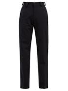 Matchesfashion.com Vetements - High Rise Twill Trousers - Womens - Navy