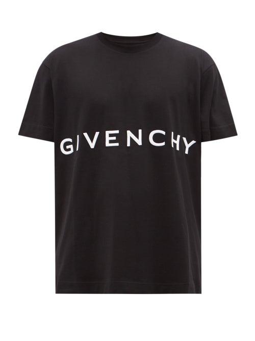 Givenchy - Logo-print Cotton-jersey T-shirt - Mens - Black
