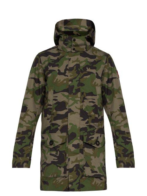 Matchesfashion.com Canada Goose - Camouflage Print Hooded Coat - Mens - Green