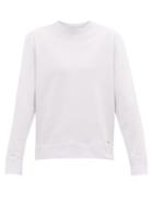 Matchesfashion.com Dunhill - Loopback Cotton-jersey Sweatshirt - Mens - White