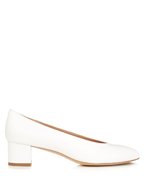 Mansur Gavriel Ballerina Leather Pumps