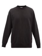 Matchesfashion.com Acne Studios - Forban Cotton-blend Jersey Sweatshirt - Mens - Black