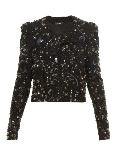 Isabel Marant Felipe Embellished Collarless Jacket