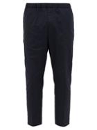 Matchesfashion.com Jil Sander - Cropped Cotton-gabardine Trousers - Mens - Navy