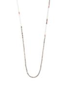 M Cohen Bead-embellished Silver Necklace