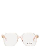 Matchesfashion.com Chlo - Willow Oversized Square Acetate Glasses - Womens - Nude