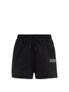 Matchesfashion.com Ganni - Software Organic-cotton Blend Track Shorts - Womens - Black