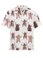 Matchesfashion.com Endless Joy - Rangda Printed Short Sleeved Shirt - Mens - White Multi