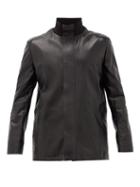 Matchesfashion.com The Row - Warren Leather Field Jacket - Mens - Black