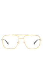 Matchesfashion.com Givenchy - Aviator Metal Glasses - Womens - Gold