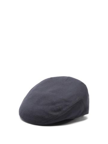 Lock & Co. Hatters - Glen Felted-cashmere Flat Cap - Mens - Navy