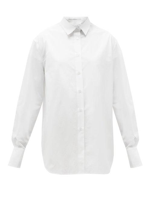 Matchesfashion.com Another Tomorrow - Oversized Organic Cotton-poplin Shirt - Womens - White