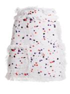 Msgm Printed Cotton-blend Skirt