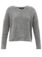 Matchesfashion.com Weekend Max Mara - Toscana Sweater - Womens - Dark Grey
