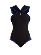 Marysia Swim Oxford Maillot Contrast-trim Swimsuit