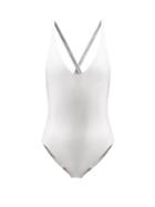 Matchesfashion.com Jade Swim - Mila Cross-strap Swimsuit - Womens - Silver