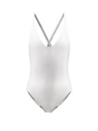 Matchesfashion.com Jade Swim - Mila Cross-strap Swimsuit - Womens - Silver
