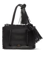 Matchesfashion.com Valentino Garavani - The Rope Small Leather Tote Bag - Womens - Black
