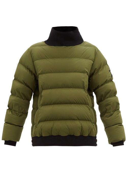 Perfect Moment - Glacier Padded Technical Down Sweater - Womens - Khaki