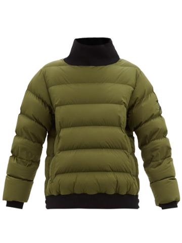 Perfect Moment - Glacier Padded Technical Down Sweater - Womens - Khaki