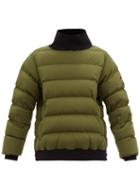 Perfect Moment - Glacier Padded Technical Down Sweater - Womens - Khaki