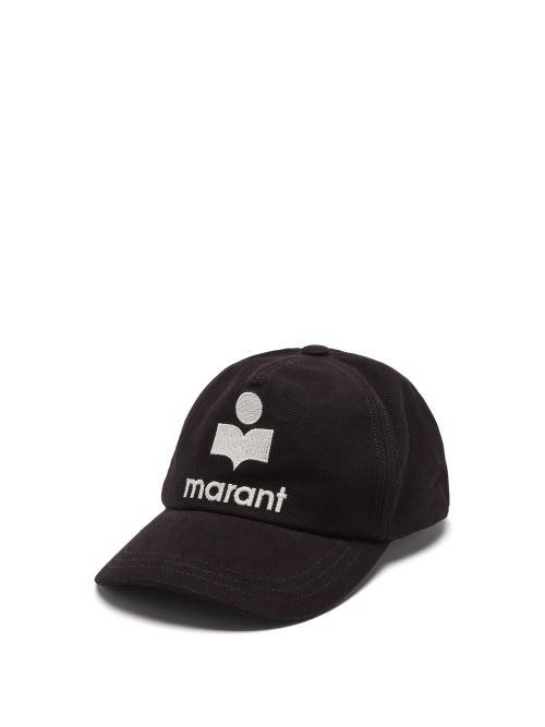 Isabel Marant - Tyron Logo-embroidered Canvas Baseball Cap - Womens - Black White