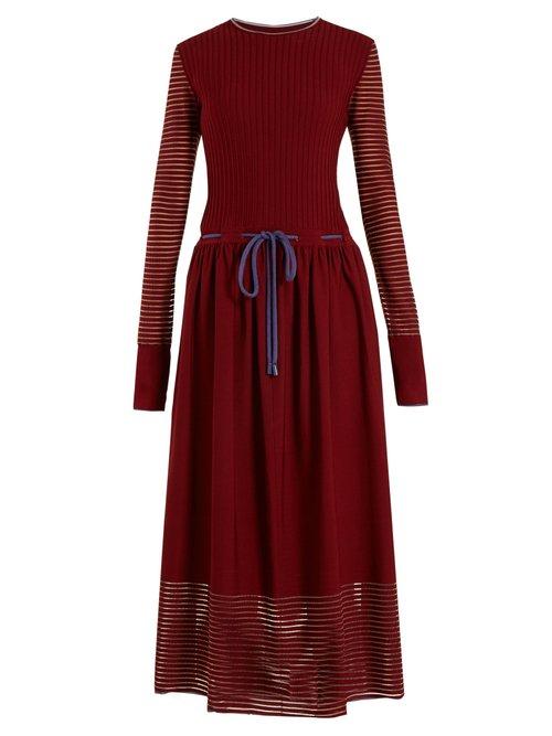 Matchesfashion.com Roksanda - Argo Drawstring Dress - Womens - Burgundy