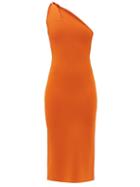 Ladies Rtw Galvan - Persephone One-shoulder Knitted Dress - Womens - Orange