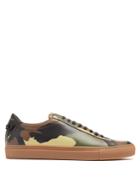 Givenchy Urban Street Camouflage-print Leather Trainers