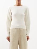 Lisa Yang - Rosa Draped-back Cashmere Sweater - Womens - Cream