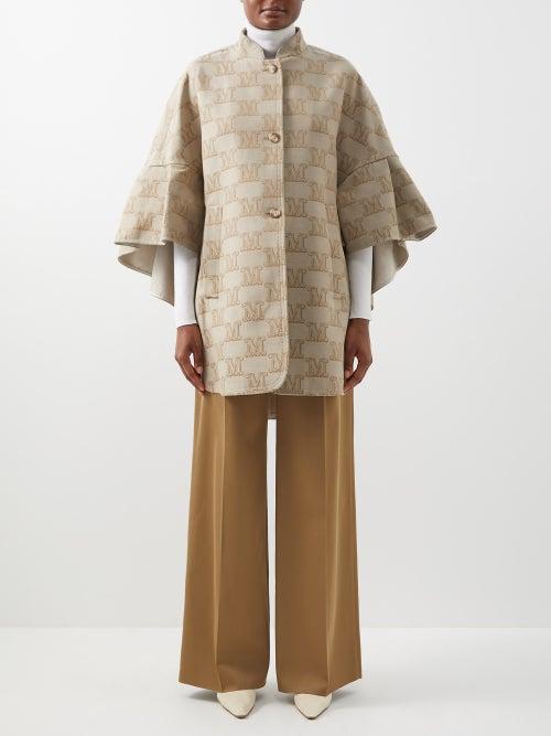 Max Mara - Kabir Poncho - Womens - Beige Multi