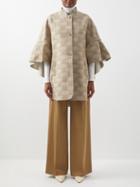 Max Mara - Kabir Poncho - Womens - Beige Multi