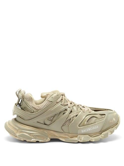 Balenciaga - Track Panelled Trainers - Mens - Light Beige