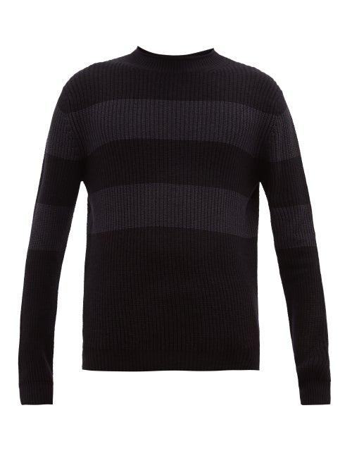 Matchesfashion.com Iris Von Arnim - Marlon Striped Cashmere Sweater - Mens - Navy