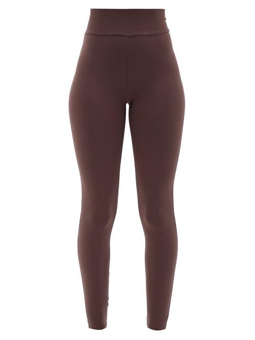 Live The Process - Tuxedo Panelled-seam Leggings - Womens - Brown