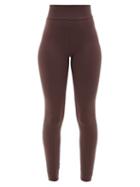 Live The Process - Tuxedo Panelled-seam Leggings - Womens - Brown