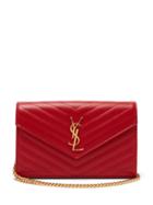 Matchesfashion.com Saint Laurent - Monogram Quilted Leather Cross Body Bag - Womens - Red