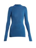 Matchesfashion.com Stella Mccartney - High Neck Sweater - Womens - Blue