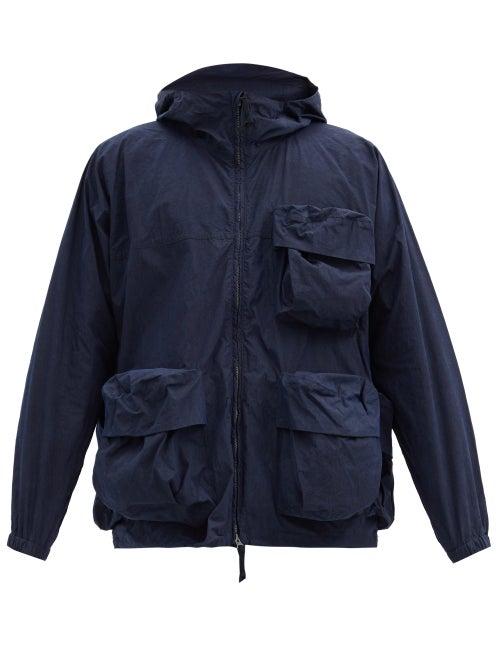 Matchesfashion.com Snow Peak - Hooded Cotton-blend Canvas Parka - Mens - Navy
