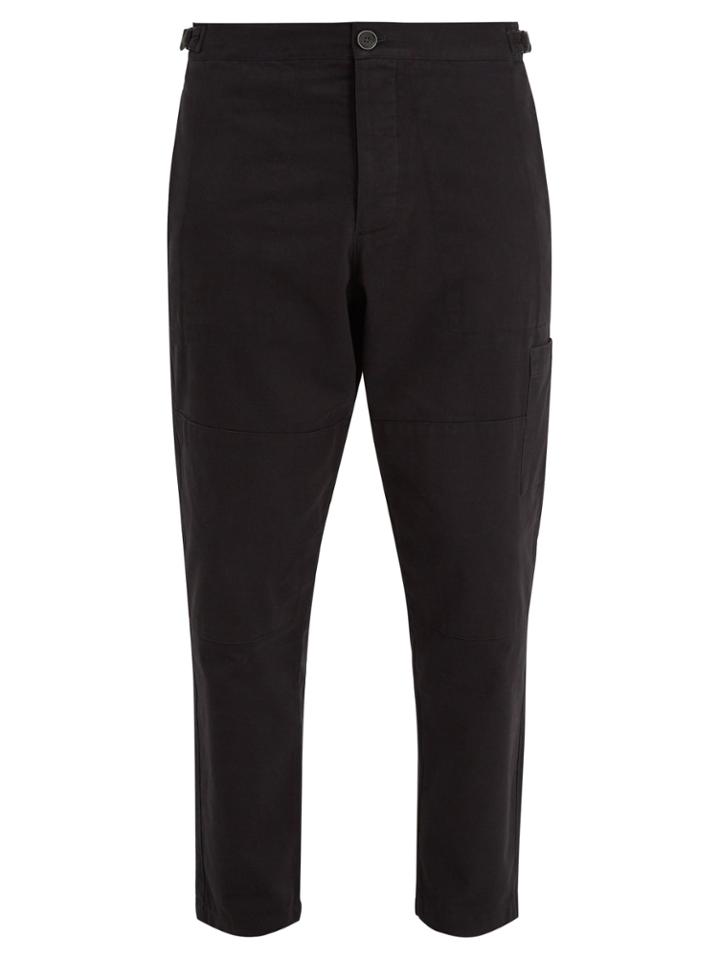 Oliver Spencer Judo Tapered-leg Cropped Cotton-twill Trousers