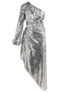Matchesfashion.com Johanna Ortiz - Glassy Orchid Sequinned Asymmetric Dress - Womens - Silver