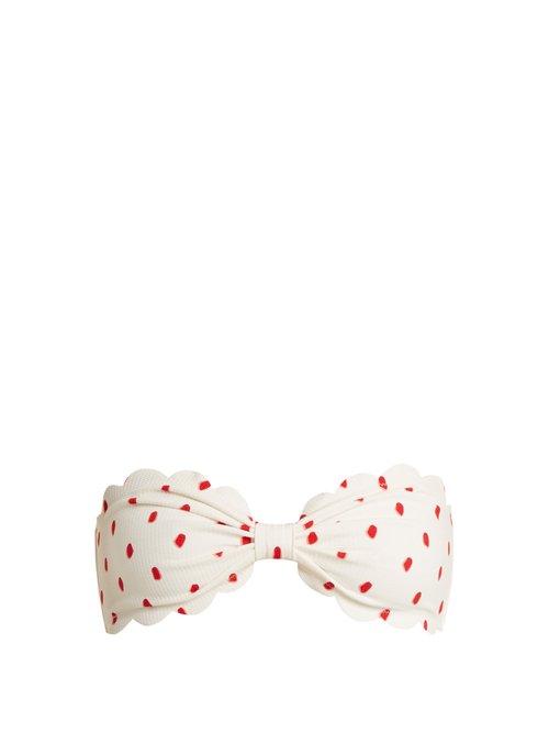 Matchesfashion.com Marysia - Antibes Bandeau Bikini Top - Womens - White