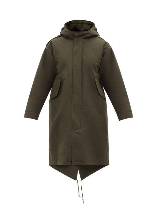 A.p.c. - Gabardine Hooded Parka - Womens - Khaki
