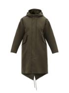 A.p.c. - Gabardine Hooded Parka - Womens - Khaki