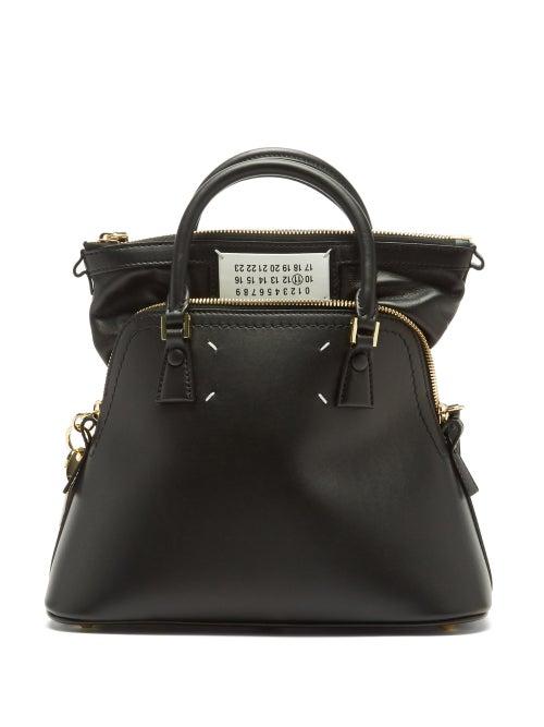 Ladies Bags Maison Margiela - 5ac Mini Leather Handbag - Womens - Black