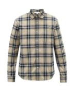 Matchesfashion.com Frame - Plaid Cotton-flannel Shirt - Mens - White Multi